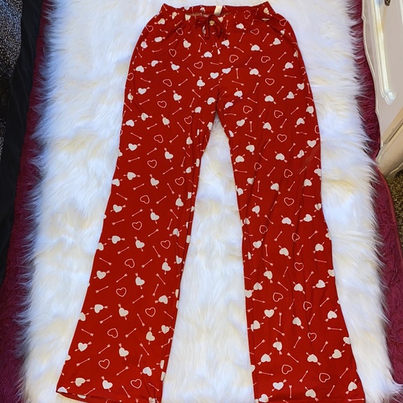 Fancy Affairs Red and Gray Love And Heart Print Pajama Set - Picture 5 of 5
